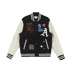 Lifted Anchors Chenille Patch Varsity Jacket
